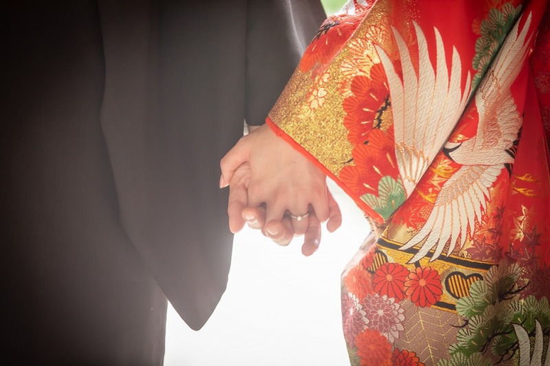 手つなぎショット