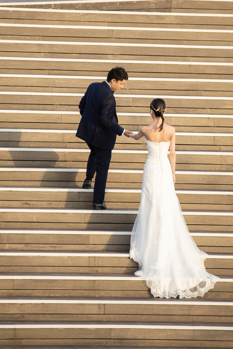 大さん橋大きな階段にて