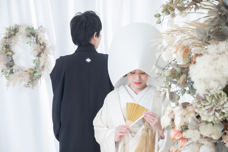 お花に囲まれて