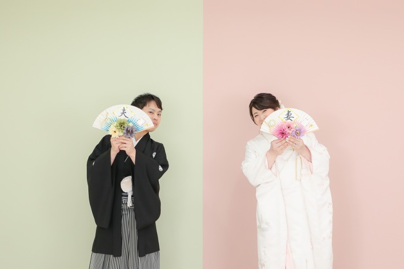 夫妻の扇子