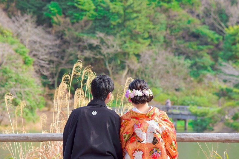 後ろ姿もかわいく