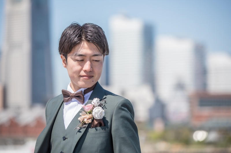 ご新郎様のソロショット