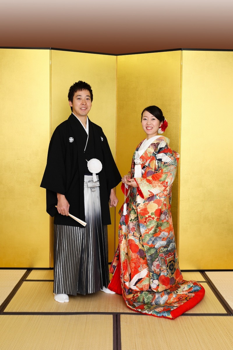 お裾を下ろしたショット