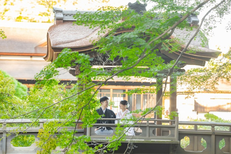 橋の上でひと休み