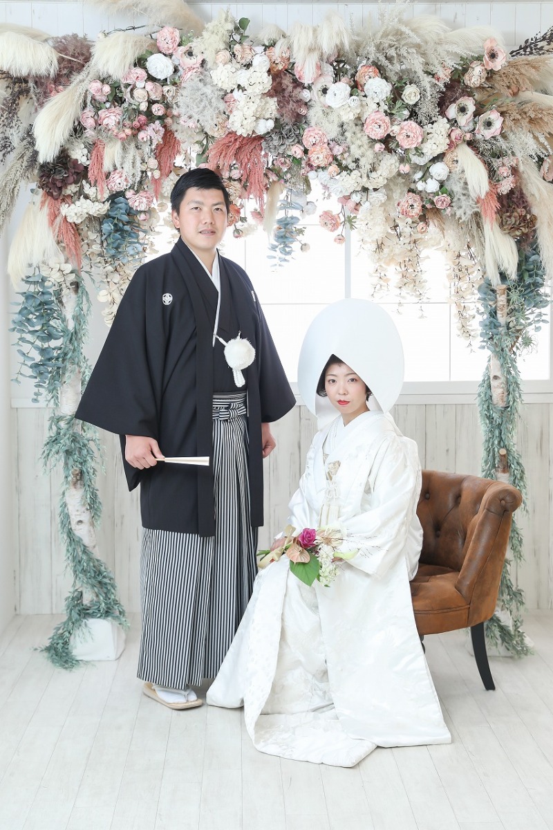 お花のオブジェと！