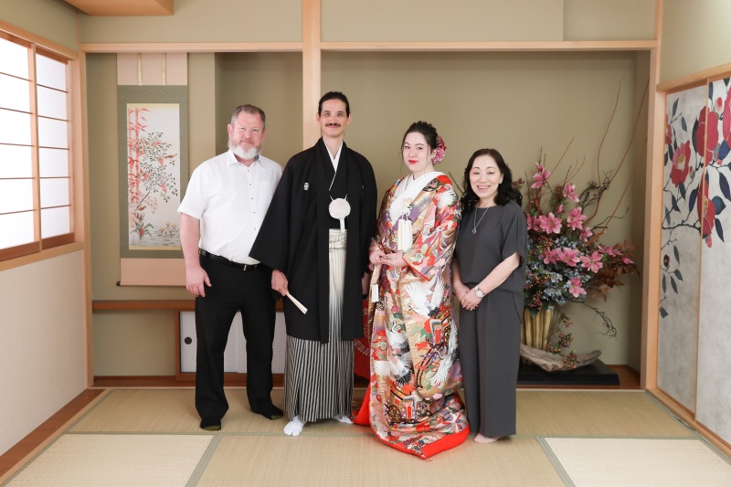 国際結婚の家族写真の撮影が素敵でした