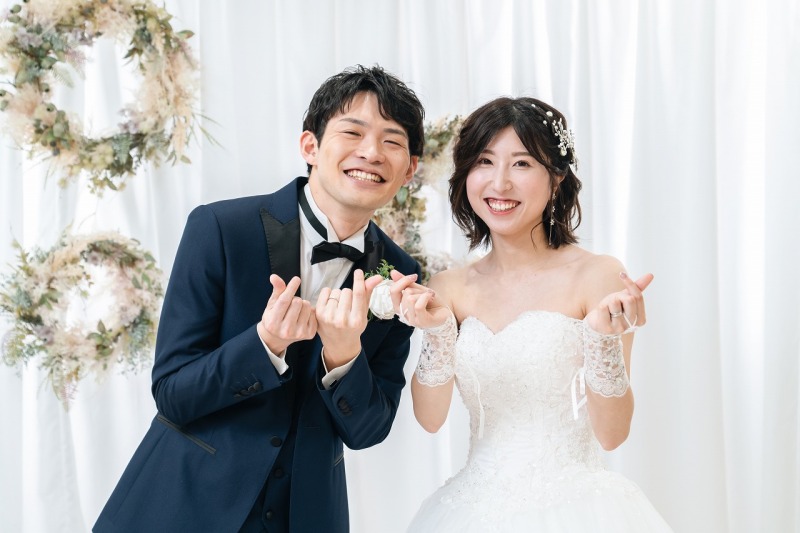 ラストは二人で指ハート♪