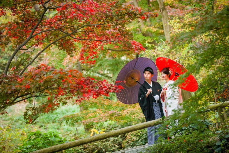 紅葉と一緒に！