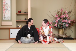 国際結婚のお客様でした和装姿がお似合いです