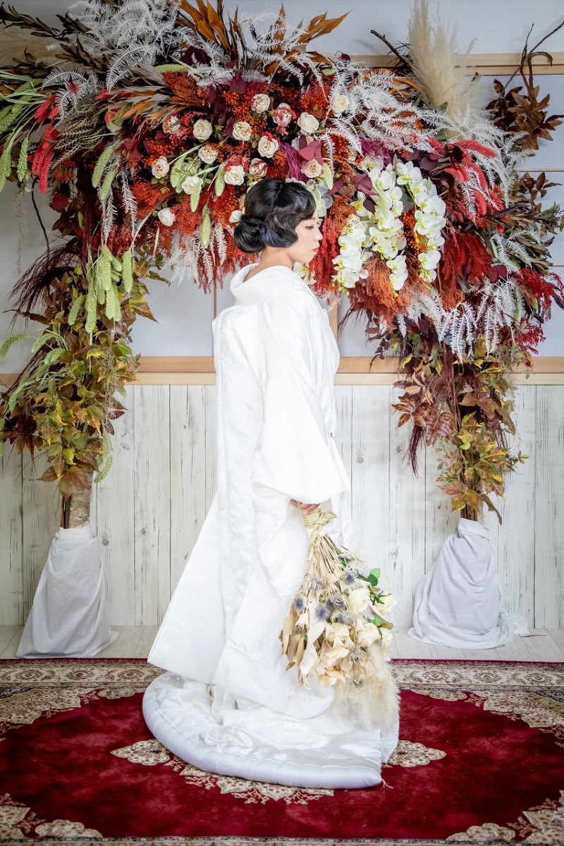 ブーケを持って・・・