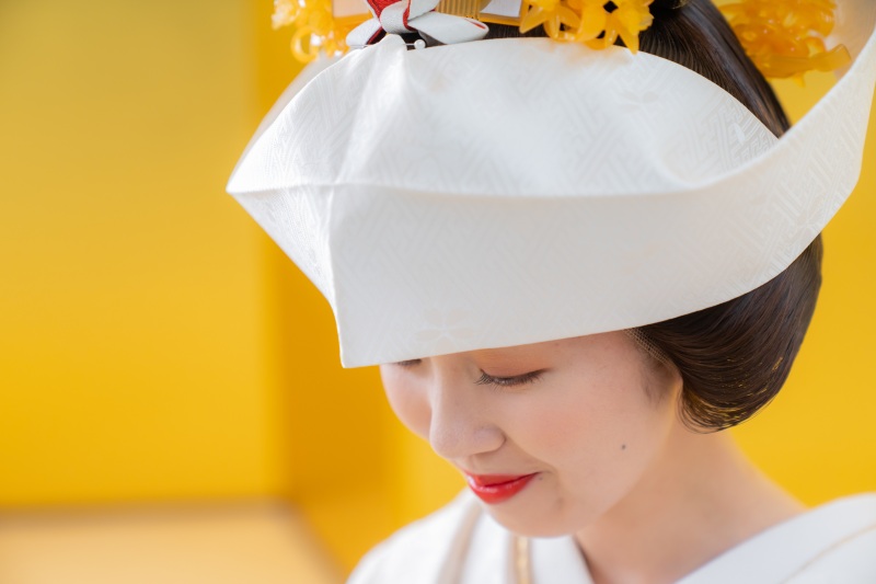 角隠しのお姿が大変お似合いですね