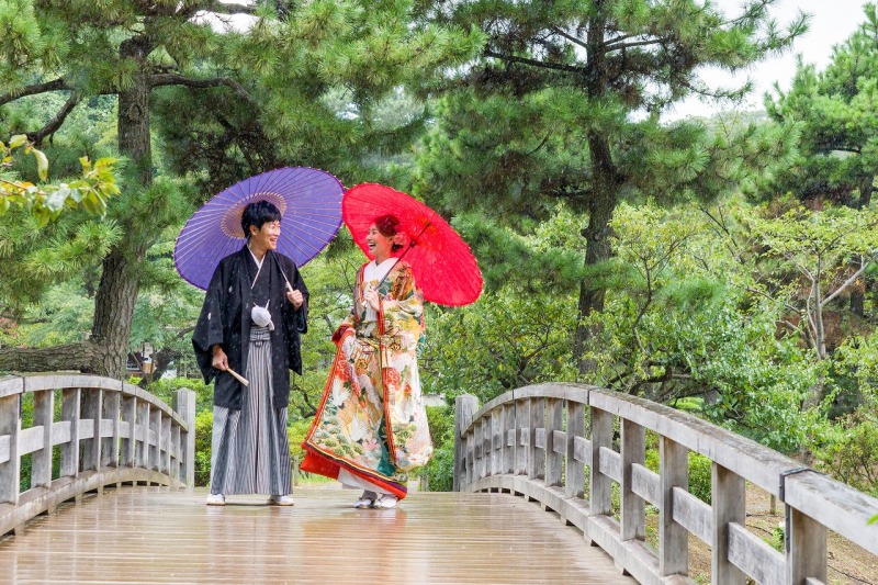 雨の中の撮影でしたが…
