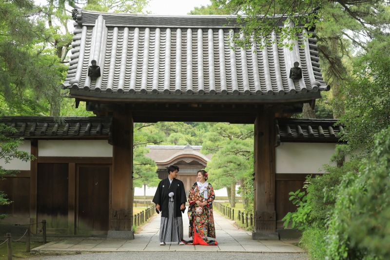 横浜三渓園の御門撮影です！