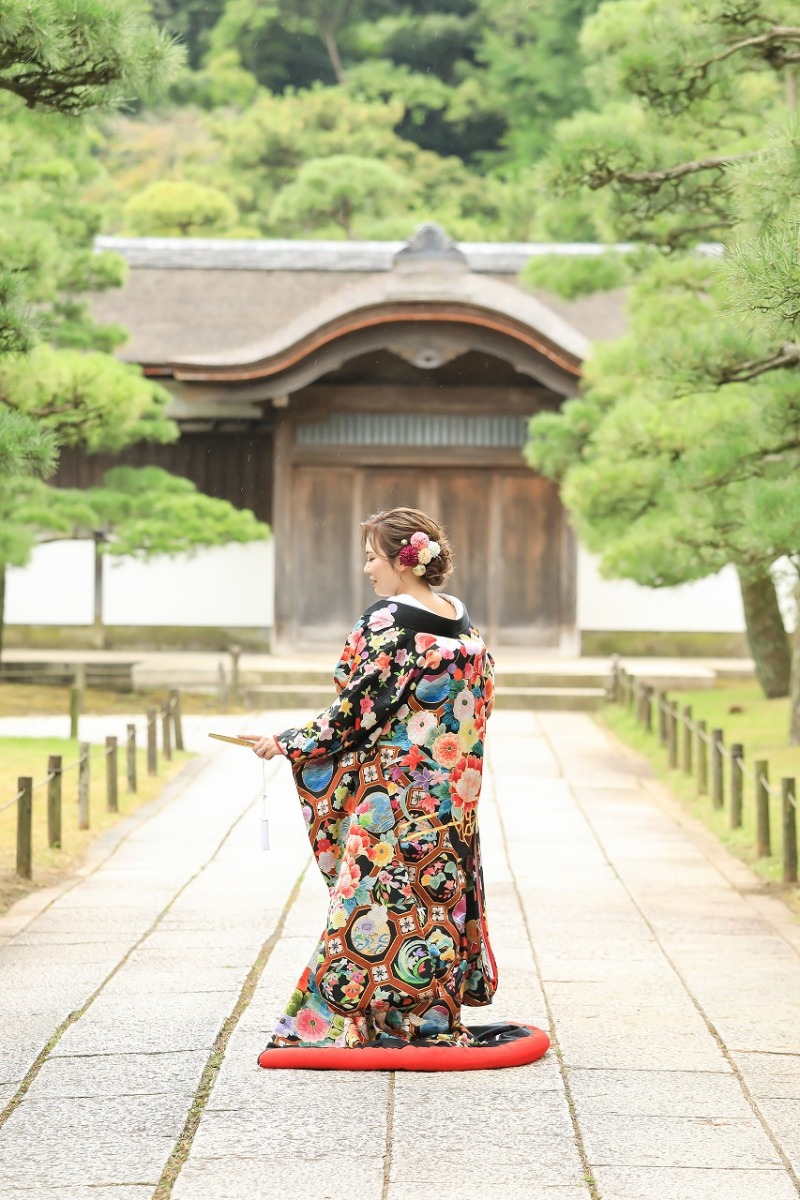 ご新婦様のお一人バックショット！