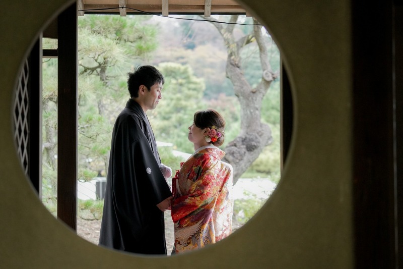 丸窓を活かして