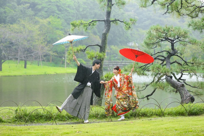 傘を使ってポップに!