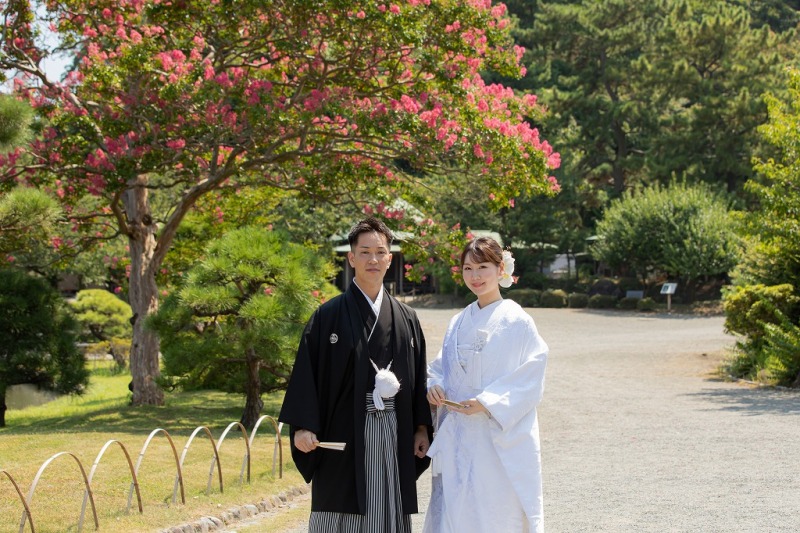 季節のお花と一緒に