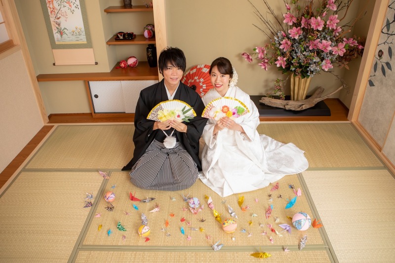 和室で華やかに