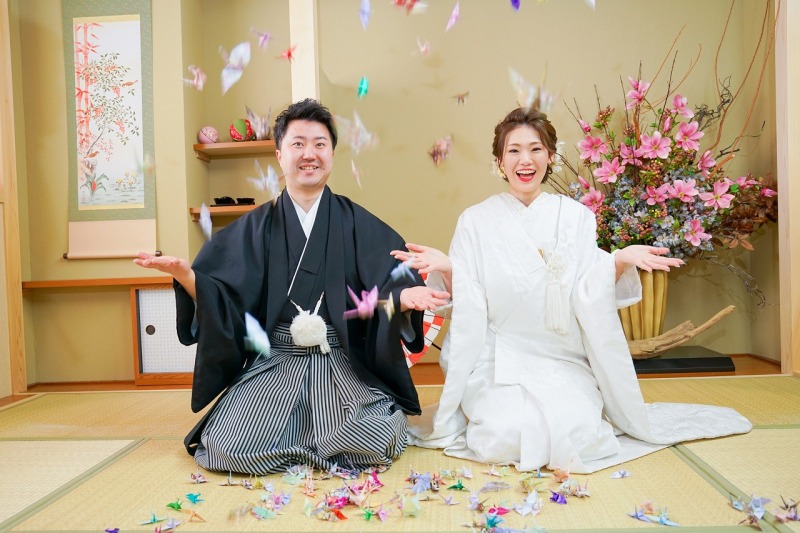 和室で華やかに