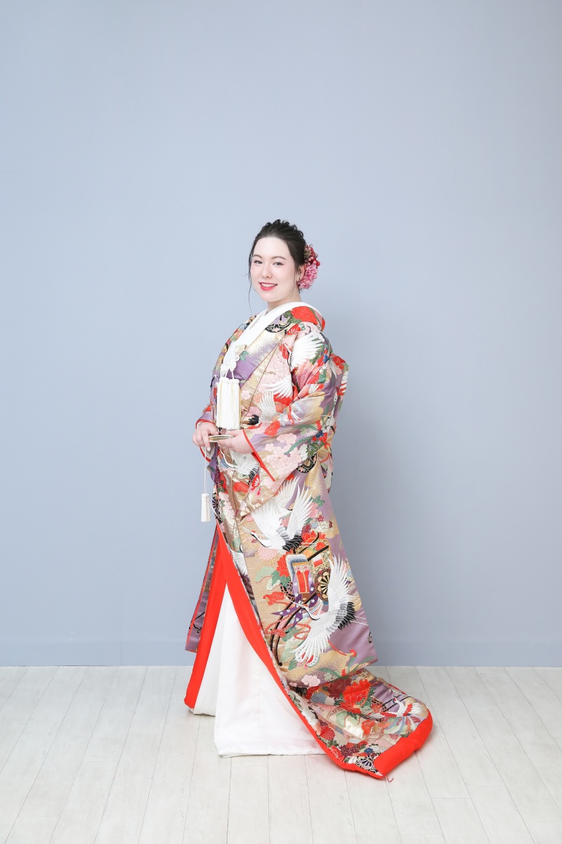 掛下をおろしたカチッとした型物撮影