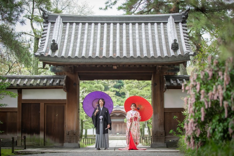 門で定番ショット！