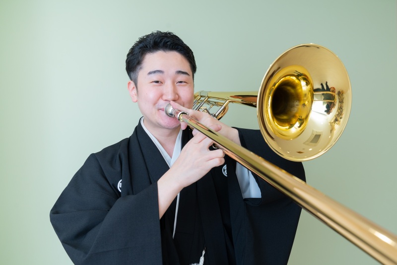 ご新郎様もお一人で！『トロンボーン』ショット！！