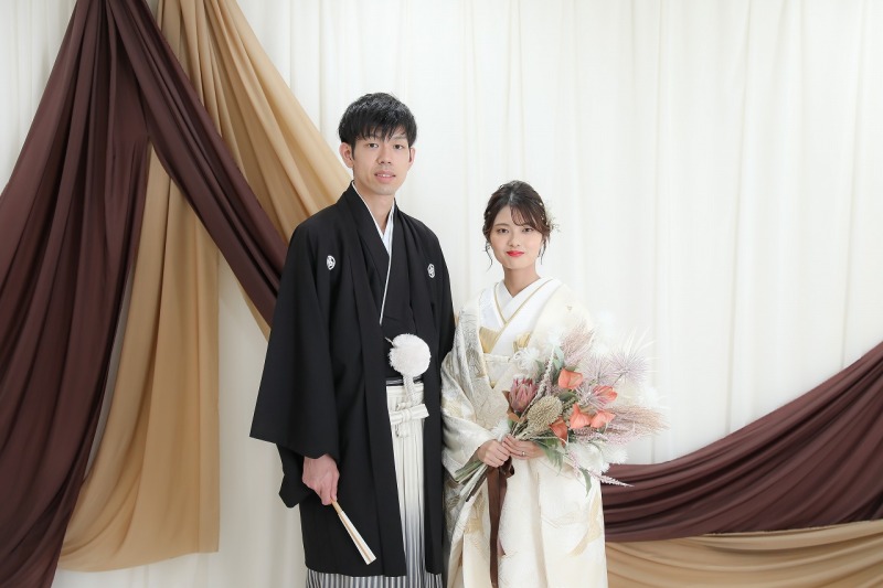 ２着目は白無垢でスタジオ撮影です！！