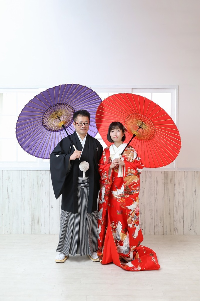 番傘を使用して