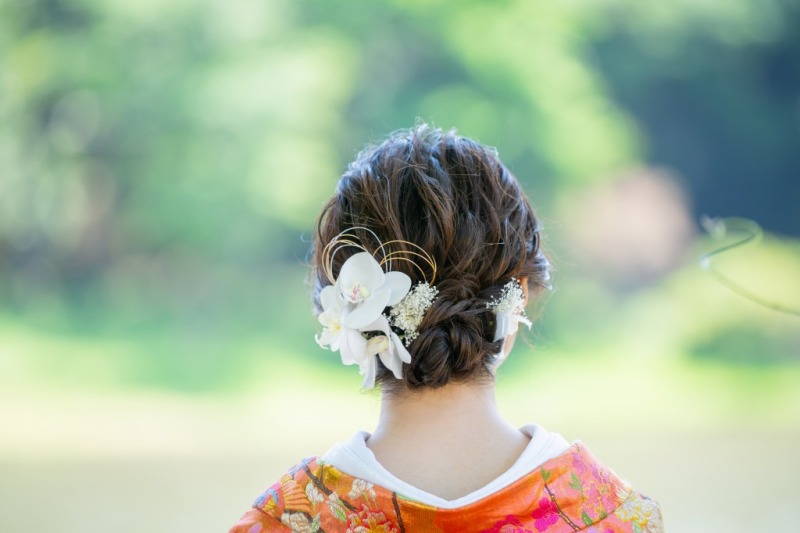 花嫁和装ヘアもしっかり残せます！！