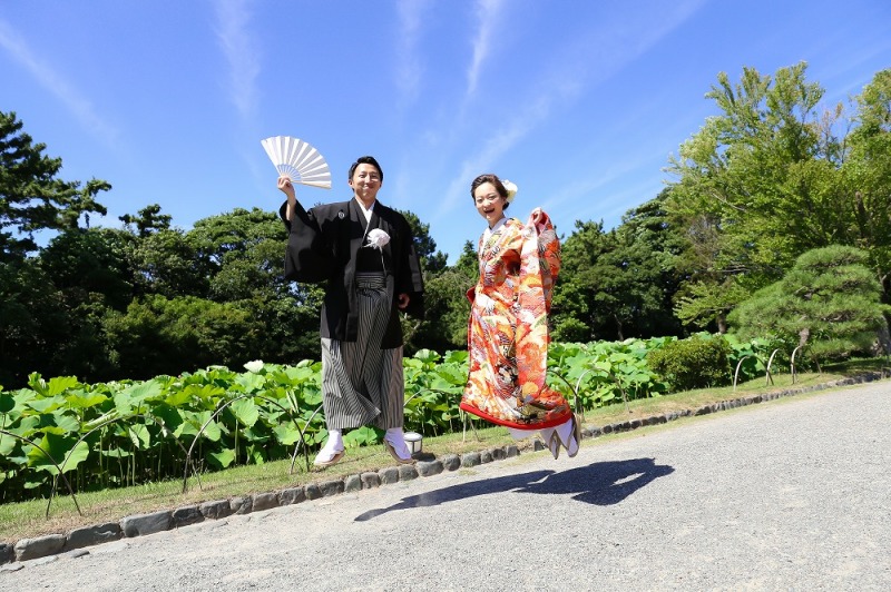 青空の中でジャンプ