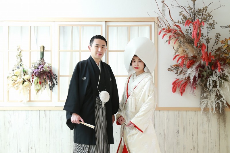 おかつらに綿帽子