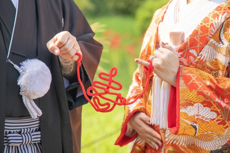 赤い糸(寿)ショット