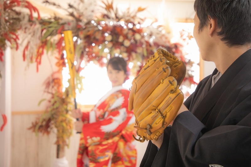 思い出のバットとグローブ