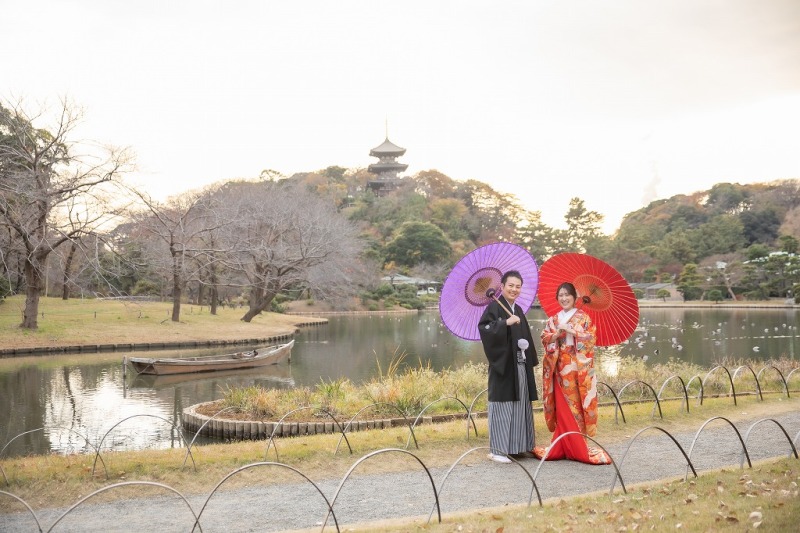 秋の三渓園