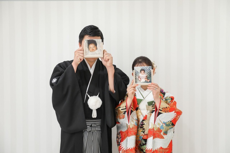 お二人の赤ちゃんの時のお写真