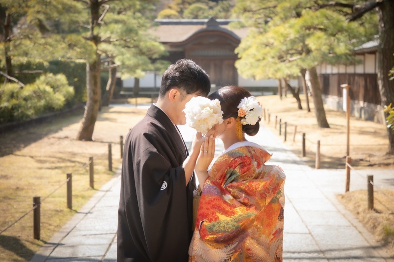 お顔隠しショット