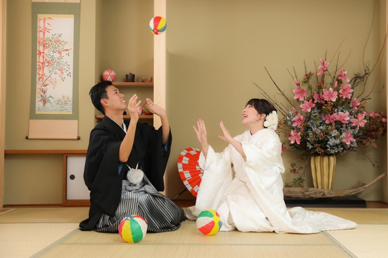 紙風船で遊んでみました☆ミ