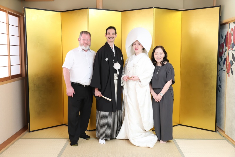 白無垢でもファミリーショット！！