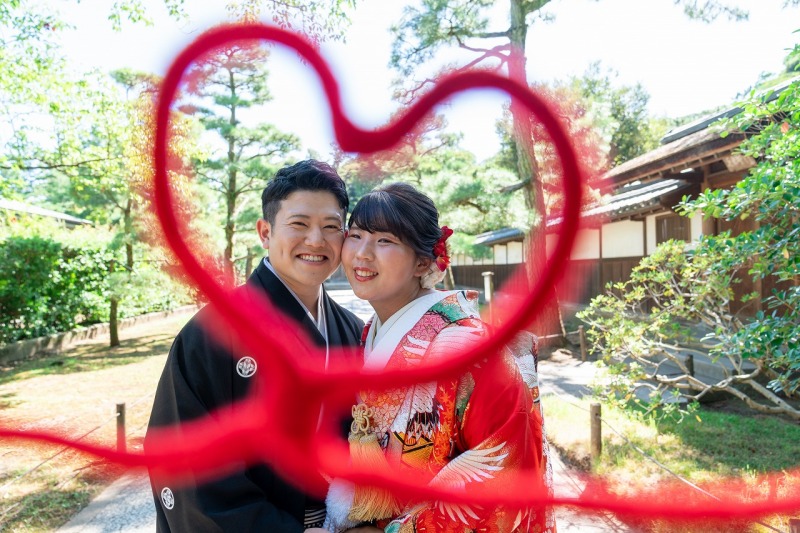 赤い糸ハートの小物で!!