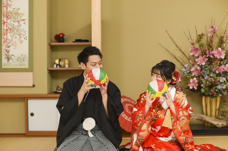 紙風船を使って