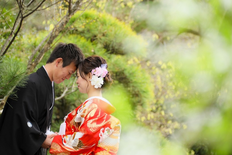 おでこをつけて…♬