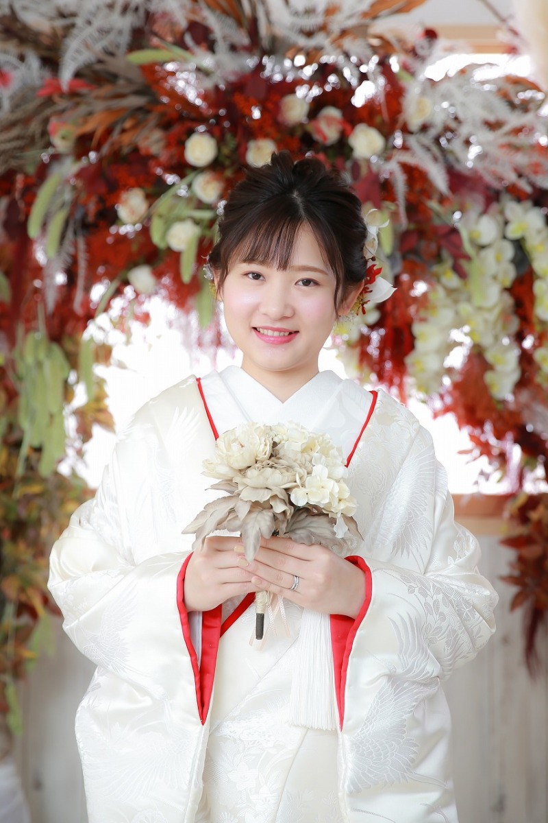 お花の前でのソロショット!