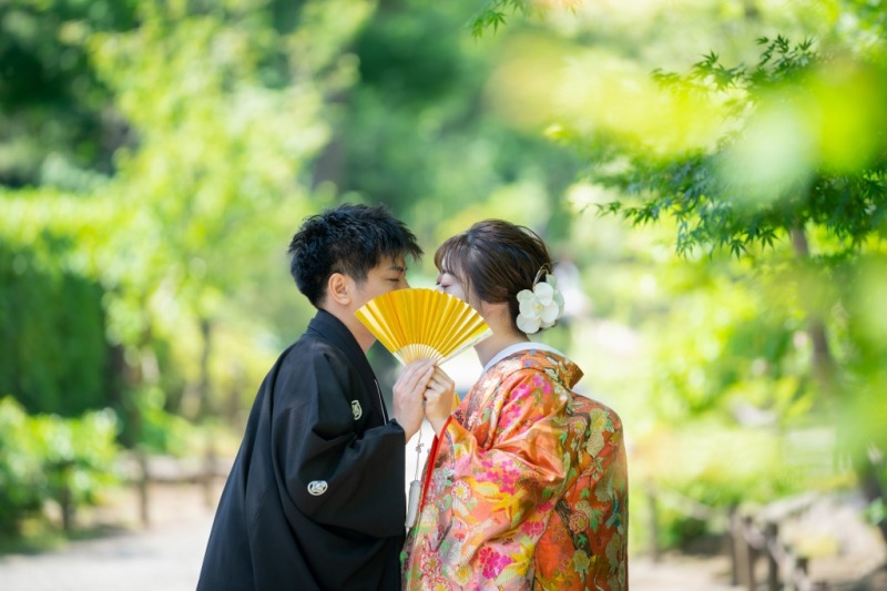 ロケーション撮影の光と新緑は相性Goodです！