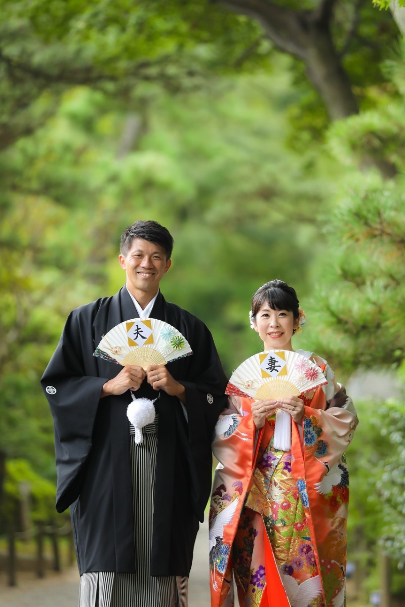 夫と妻。夫婦になりました。