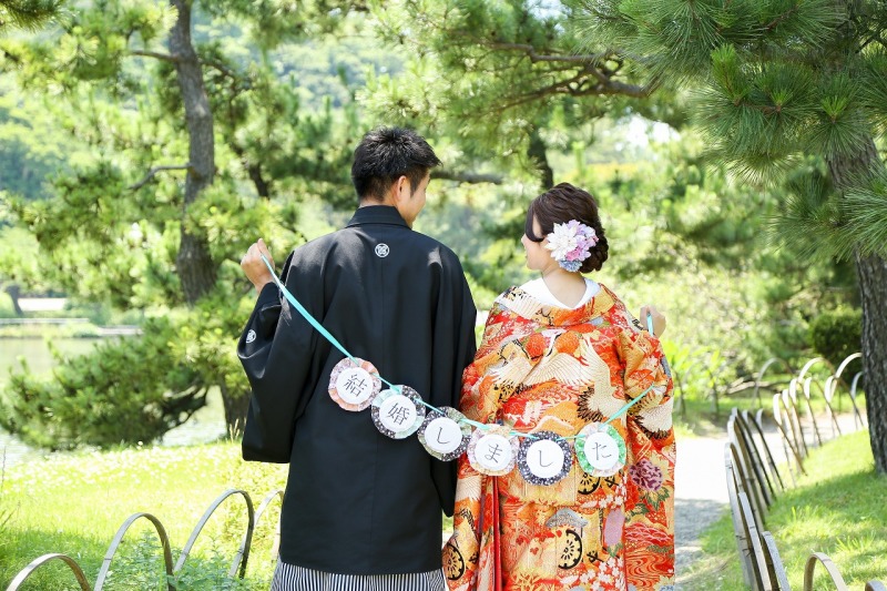 後ろ姿ガーランド