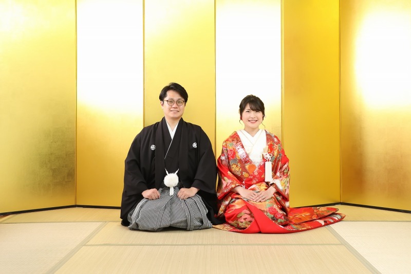 全プラン金屏風前での撮影がございます!