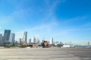 大桟橋で撮影しました