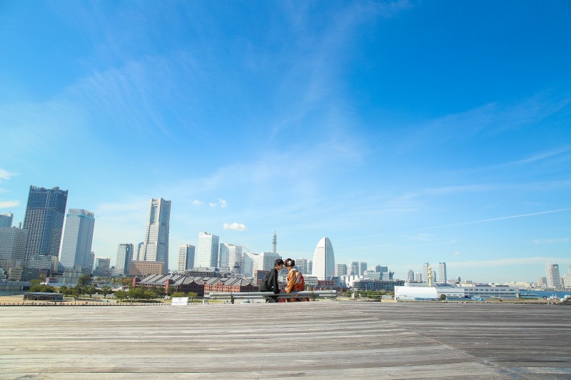 大桟橋で撮影しました