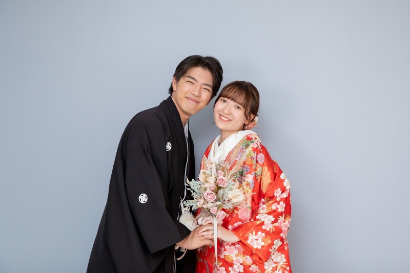 ブーケを持って!寄って寄って!