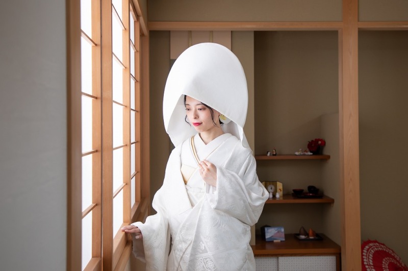 和室障子前にて